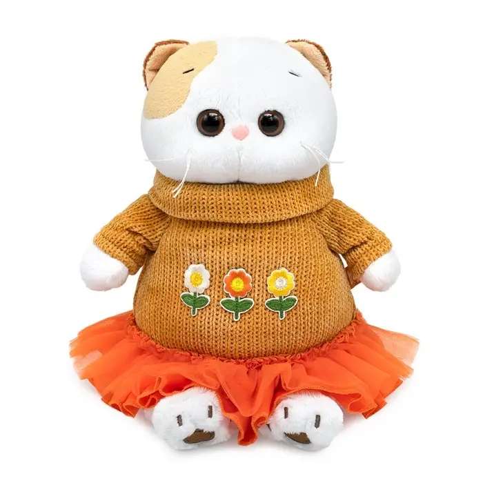 Мягкая игрушка "Кошечка Ли-Ли в платье с оборкой", 24 см LK24-170