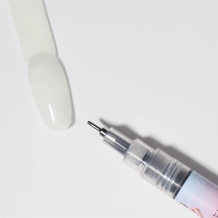 Маркер для дизайна ногтей, тонкий, акриловый, 13,7 см, цвет чёрный