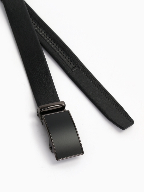 Ремень муж 06-01-07-03, Март2501, 3,5*3*130 см Великан , автомат, под флотер, черный