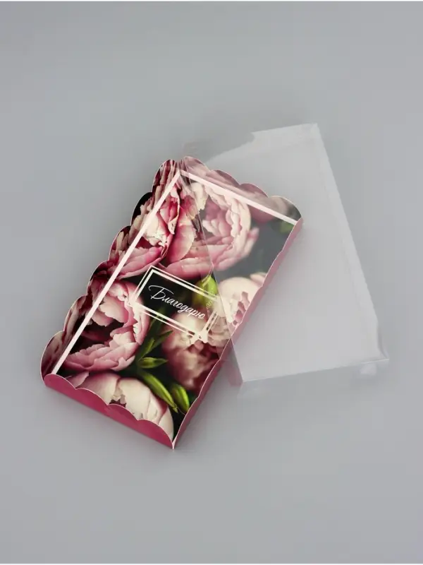 Коробка для печенья, &laquo;Цветочки&raquo;, 10.5&times;20&times;3 см