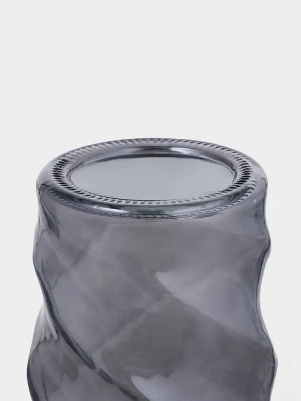 Стакан с трубочкой "Вихрь" 500 мл, 8х8х16 см, силиконовая крышка, черный