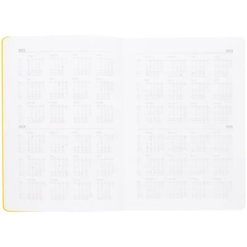 Ежедневник New Factor Metal, желтый