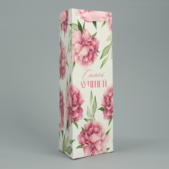 Пакет подарочный под бутылку, упаковка, &laquo;Самой&raquo;, 13 х 32 х 11,3 см