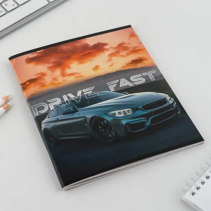 Тетрадь в клетку, 48 л., А5, на скрепке, блок №2 &laquo;Машины&raquo; МИКС