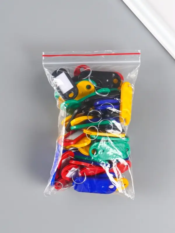 Набор брелоков для ключей 53мм, 50шт., ассорти