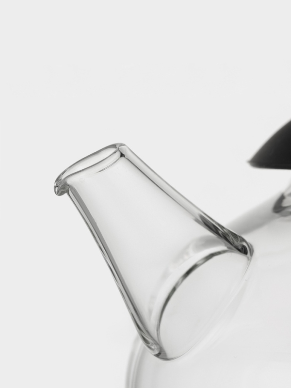 Чайник заварочный стеклянный с металлическим ситом "Дроппер", 1л, 16,2х13,8 см