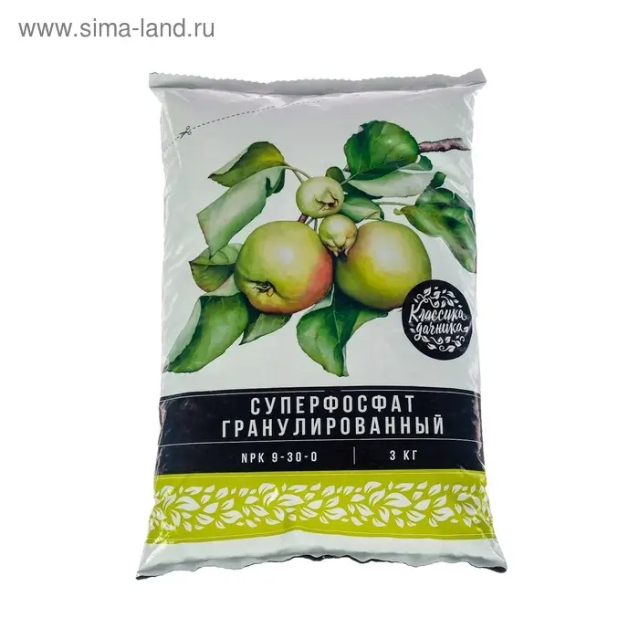 Удобрение минеральное Суперфосфат гранулированный, 3 кг