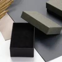 Коробочка подарочная под набор &laquo;Лофт&raquo;,5&times;8 см, серая, вставка чёрная