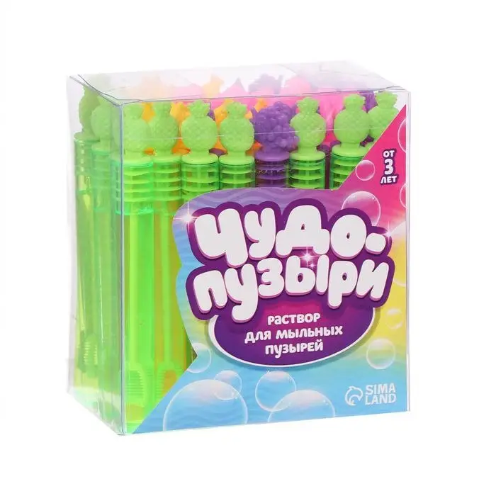 Мыльные пузыри нелопающиеся &laquo;Фрукты&raquo;, 5 мл, МИКС