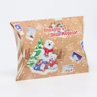 Коробка подарочная складная &laquo;Полярные мишки&raquo;, 19&times;14&times;4 см