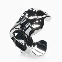 Браслет каркасный "Лава", цвет серебро