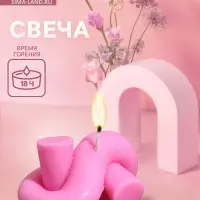 Свеча "Узелок" 8х5х5 см, соевый воск МИКС