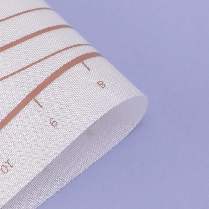 Коврик для выпечки и раскатки теста с разметкой, армированный, силикон, 42&times;29,5 см, белый