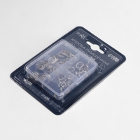 Кнопки рубаш откр d11мм (наб 10шт цена за наб) нерж сталь серебряный блистер TR