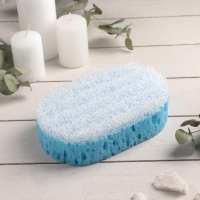 Губка для тела массажная &laquo;Удовольствие&raquo;, 10,5&times;6&times;16,5 см, МИКС