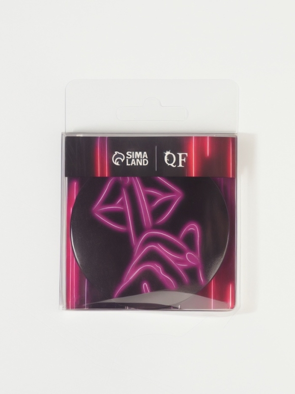 Зеркало (1) б/увел GRL PWR d7см металл/бумага губы PVC/короб QF Зеркало (1) б/увел GRL PWR d7см металл/бумага губы PVC/короб QF