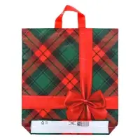 Пакет &laquo;Бантик на красном&raquo;, полиэтиленовый с петлевой ручкой, 44&times;40 см, 70 мкм