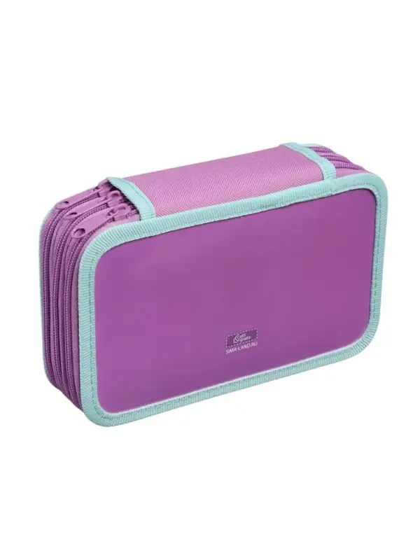 Пенал 3 секции, 125 х 205 х 55 мм, Calligrata 30П26/3 "Кот чёрный", ламинированный картон