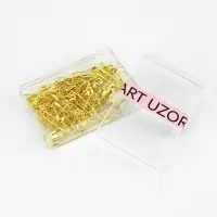 Булавки английские, 19 мм, 80 шт., цвет золотой