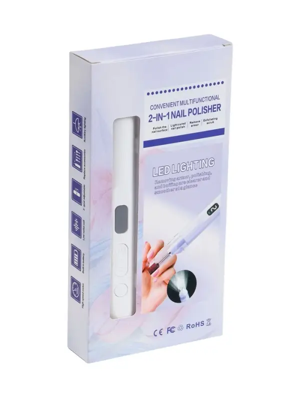 Машинка для маникюра LMM-01-05, 5 насадок, 2 Вт, АКБ , белый