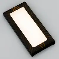 Подарочная коробка под плитку шоколада, с окном, &laquo;Натоящему мужчине&raquo;, 17.1&times;8&times;1.4 см