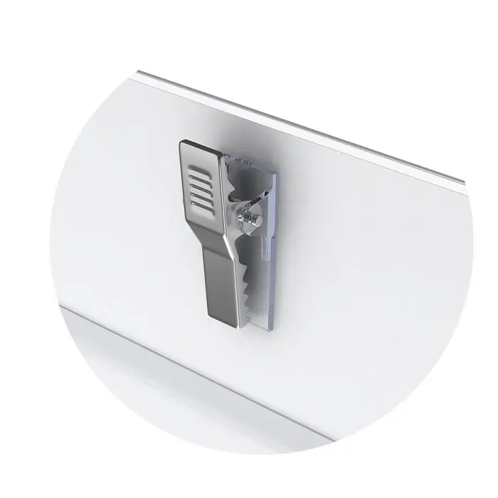 Бейдж горизонтальный 90&times;57 мм ErichKrause, пластик, с металлическим зажимом и булавкой