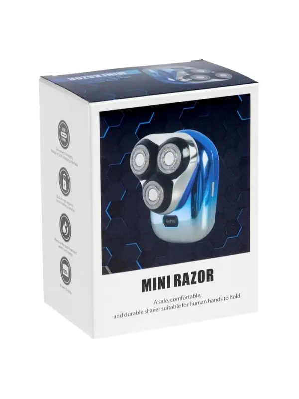 Электробритва LBR-10, 3 Вт, роторная, 3 головки, от АКБ