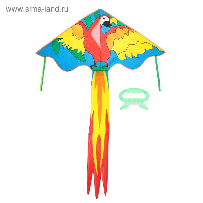 Воздушный змей &laquo;Попугай&raquo;, с леской