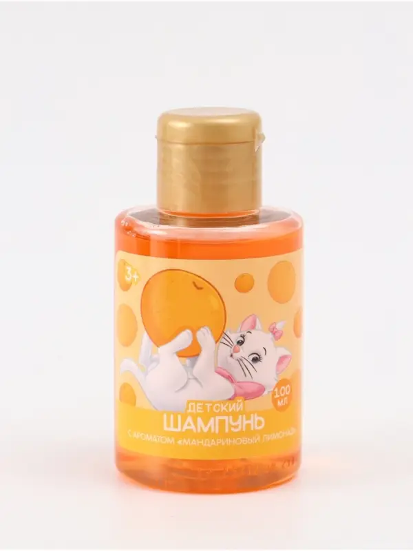 Шампунь детский, аромат мандариновый лимонад, 100 мл, Кошечка