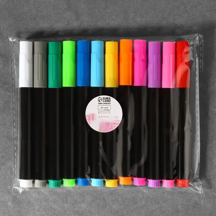 Маркер для кожи и кожзама, водорастворимый, 14 см, разноцветный