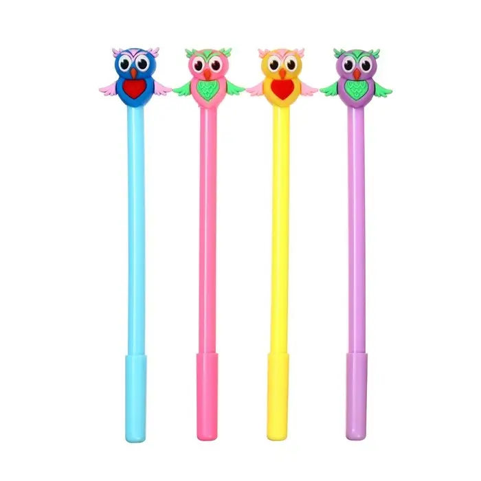 Ручка - прикол Calligrata &laquo;Сова&raquo;, гелевая, МИКС