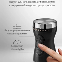 Блендер погружной HYB-H3824 800Вт серебристый