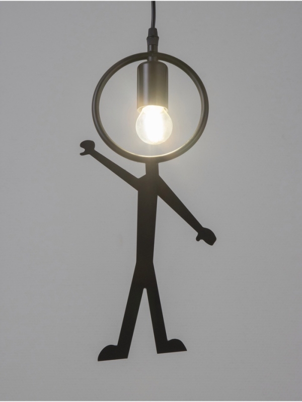 Светильник Posatore 1х40Вт Е27 черный 38х19х8см