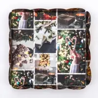 Коробка для печенья, кондитерская новогодняя упаковка, &laquo;Прекрасный вечер&raquo;, 12&times;12&times;3 см