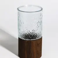 Ваза стекло настольная "Лесли" размытость, 20х10 см, прозрачный