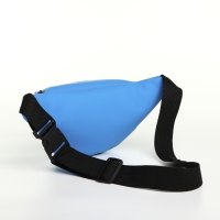 Сумка поясная на молнии, цвет синий