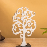 Панно &laquo;Древо&raquo;, 31&times;19&times;1 см, МДФ, белое