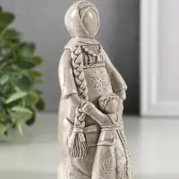 Фигура гипс "Берегиня Ведучка" 13х6 см, под камень