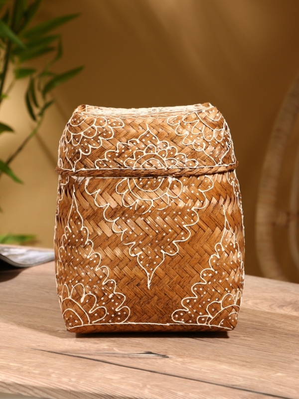 Корзинка плетеная "Морокко" 17х17х25 см