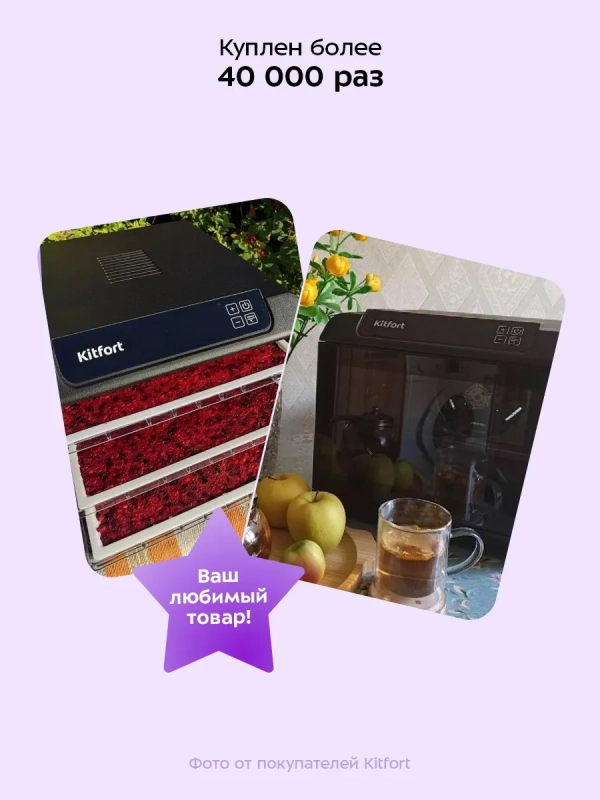 Дегидратор для овощей фруктов пастилы КТ-1905 - 500 Вт