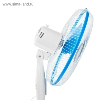 Вентилятор Luazon LOF-01, напольный, 40 - 45 Вт, 3 режима, бело-синий, без упаковки