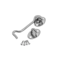 Крючок ветровой LOCKLAND KV001, L=100 мм, нержа, цвет хром, 2 шт