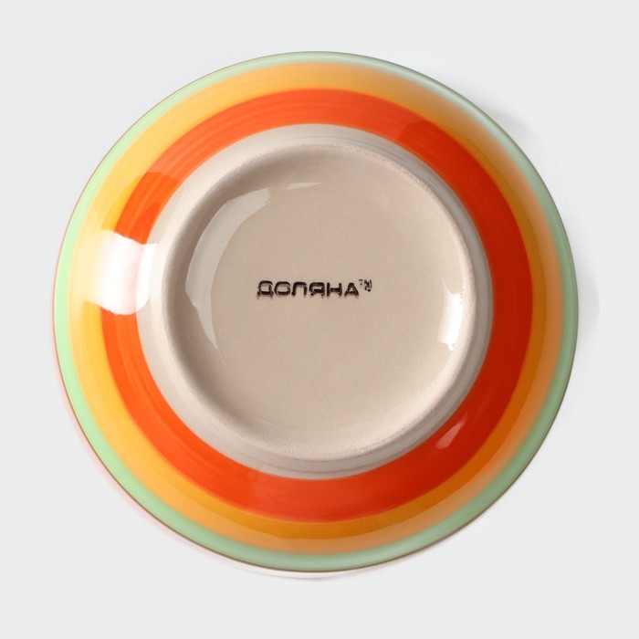 Салатник Доляна &laquo;Индия&raquo;, 600 мл, d=13.5 см, керамика, разноцветный