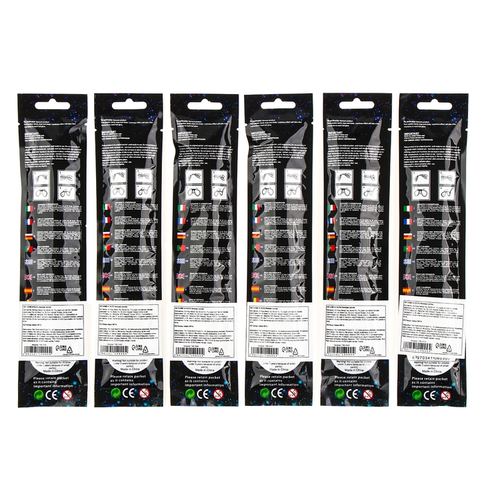 Неоновая палочка &laquo;Очки&raquo;, цвета МИКС