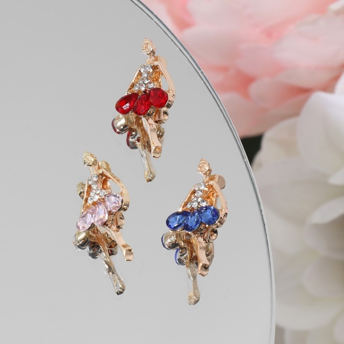 Брошь &laquo;Балерина&raquo; мини, цвет МИКС (неделимая фасовка 12 шт., цена за шт.)