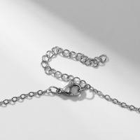 Кулон &laquo;Сердце&raquo; с дракончиками, цвет чернёное серебро, 45 см