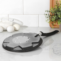 Сковорода &laquo;Оладница&raquo;, d=23 см, пластиковая ручка, антипригарное покрытие, цвет чёрный