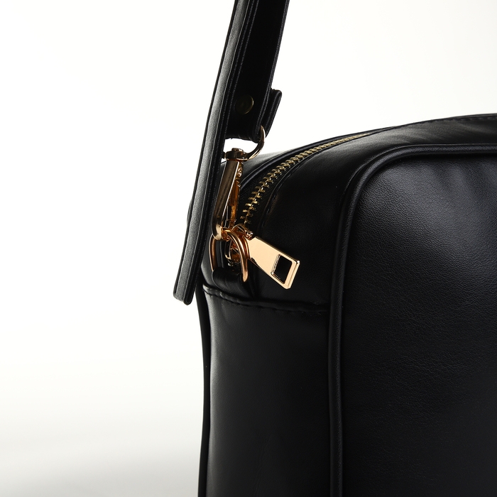 Сумка женская через плечо TEXTURA, маленького размера, цвет чёрный