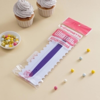 Шпатель кондитерский KONFINETTA &laquo;Праздник&raquo;, 23&times;7,5 cм, цвет белый