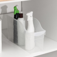 Контейнер для хранения на колёсиках RICCO, 6 л, 35,5&times;13&times;20 см, с ручкой, цвет прозрачный